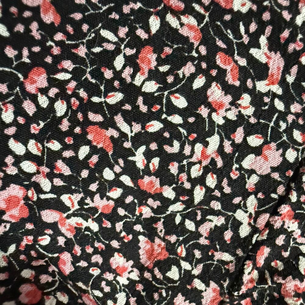 Zara ditsy floral tiered boho babydoll mini dress oversized layer tiers M medium - Picture 4 of 7